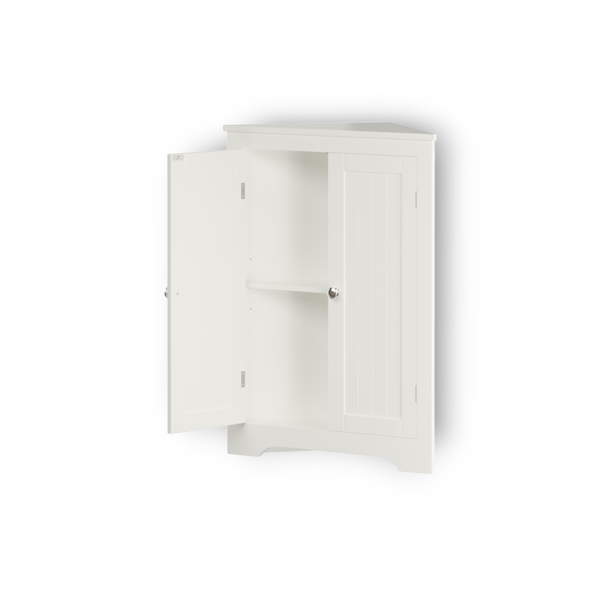corner cabinet with doors