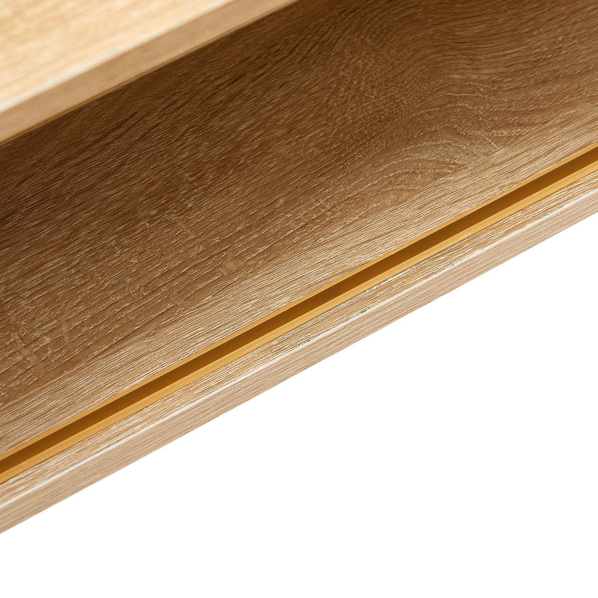 Rovia Cane Sliding Coffee Table – Natural Wood, 41”