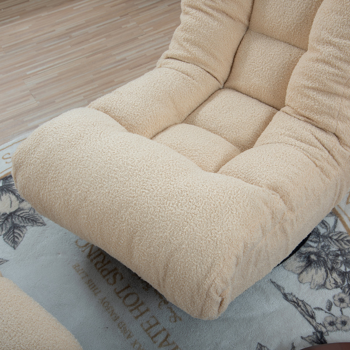 GlideNest Recliner Set – Adjustable Swivel Lounge Chair with Ottoman