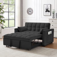 FlipNest 3-in-1 Convertible Velvet Sofa Bed