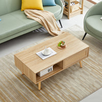 rattan coffee table with storage