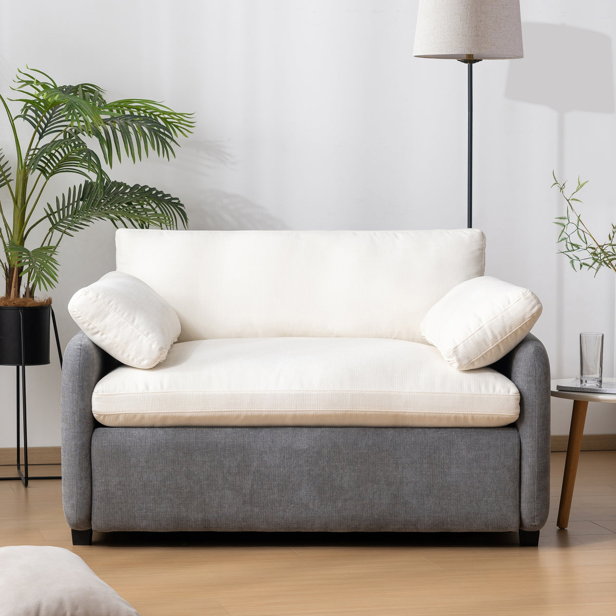 PopNest Armchair – Oversized Lounge Chair with Pillows