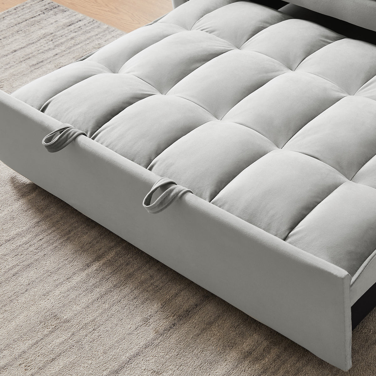 FlipNest 3-in-1 Convertible Velvet Sofa Bed