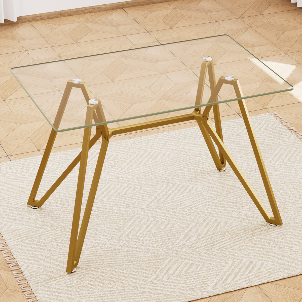 LucenGlow Dining Set (1 Table + 2 Chairs)