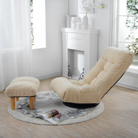 GlideNest Recliner Set – Adjustable Swivel Lounge Chair with Ottoman