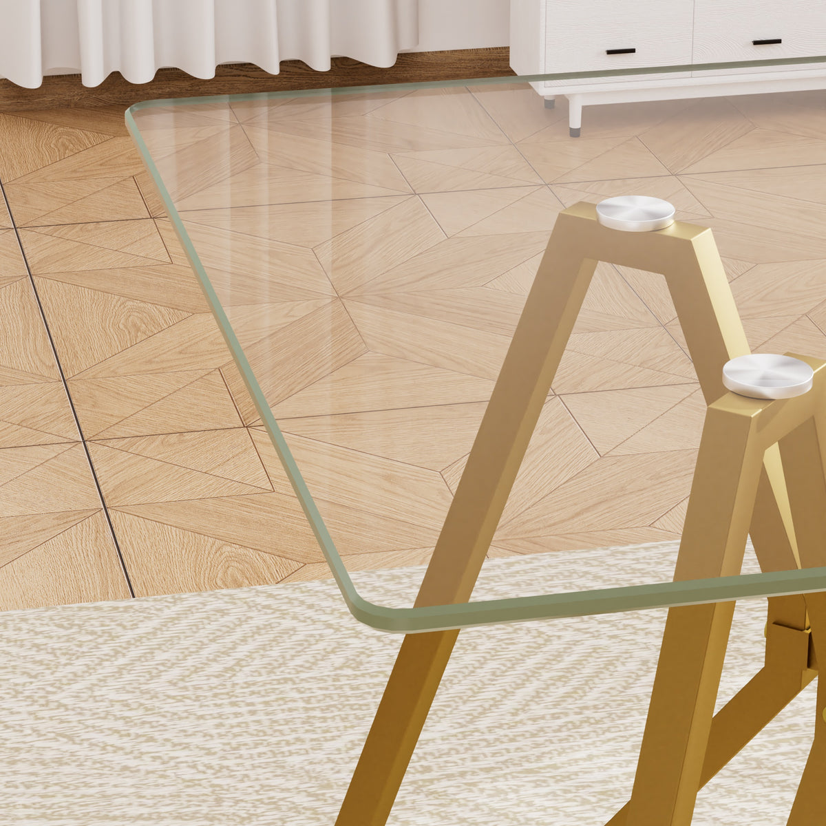 LucenGlow Dining Set (1 Table + 2 Chairs)