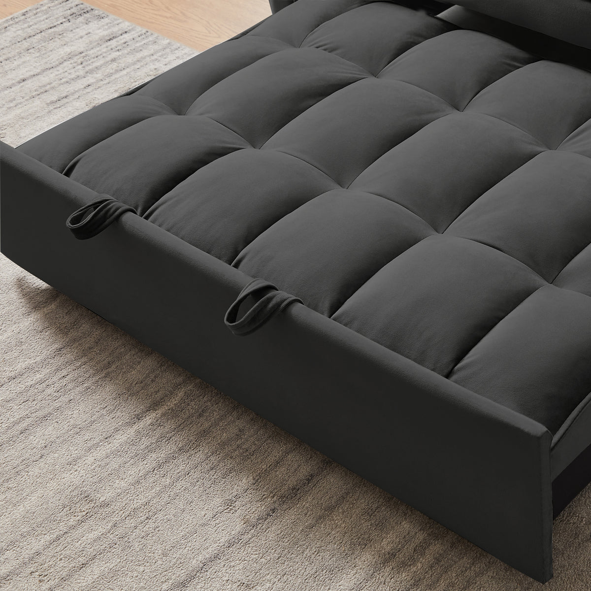 FlipNest 3-in-1 Convertible Velvet Sofa Bed