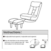 GlideNest Recliner Set – Adjustable Swivel Lounge Chair with Ottoman