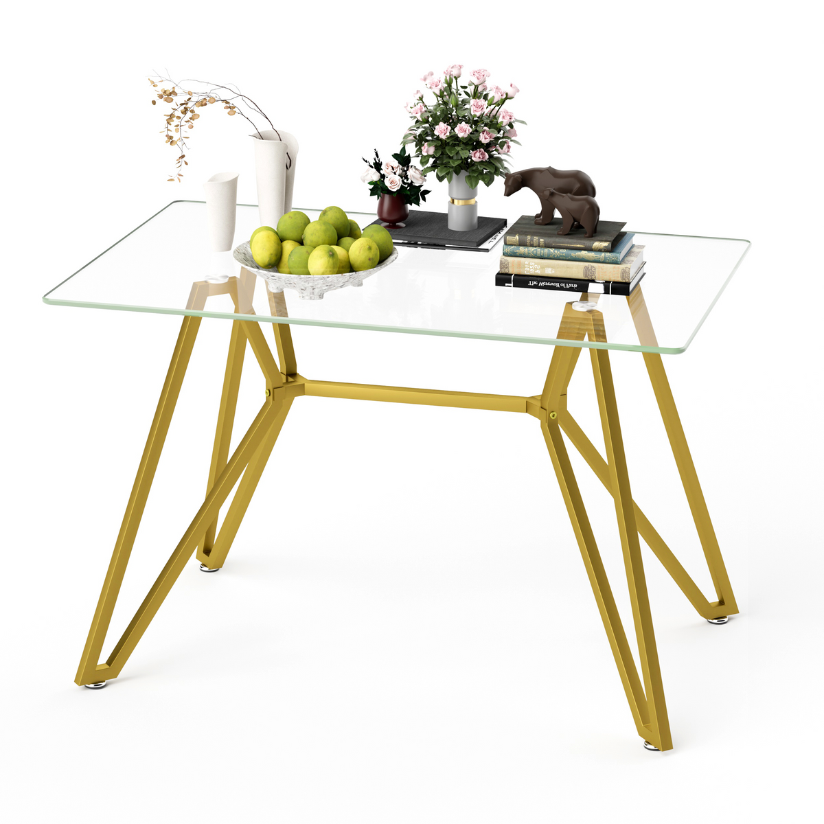 LucenGlow Dining Set (1 Table + 2 Chairs)