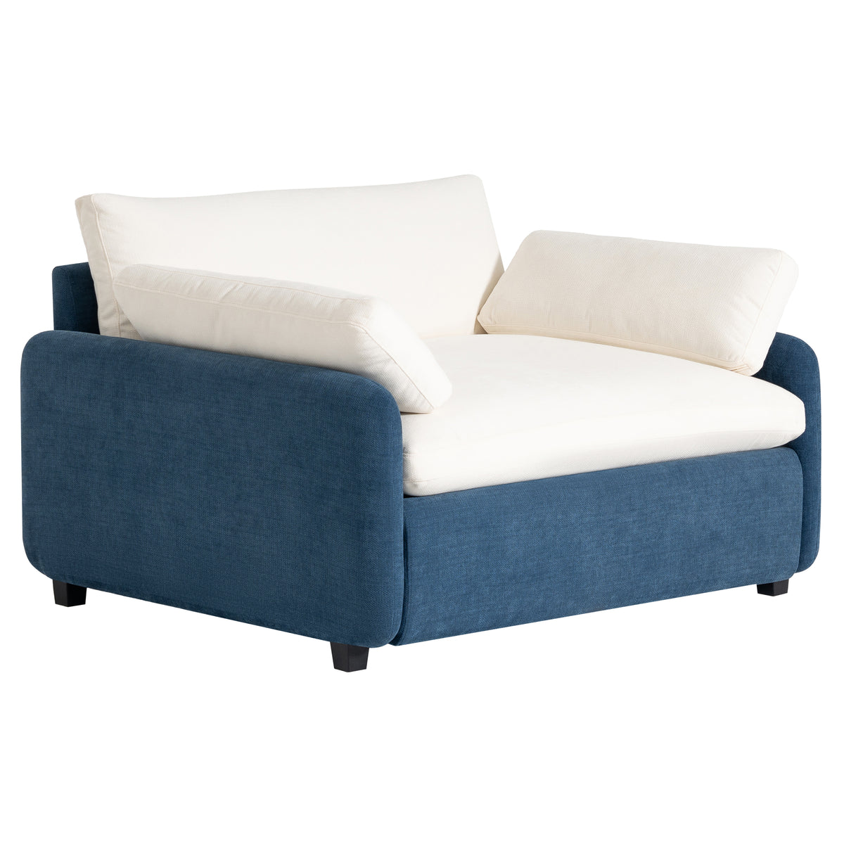 PopNest Armchair – Oversized Lounge Chair with Pillows
