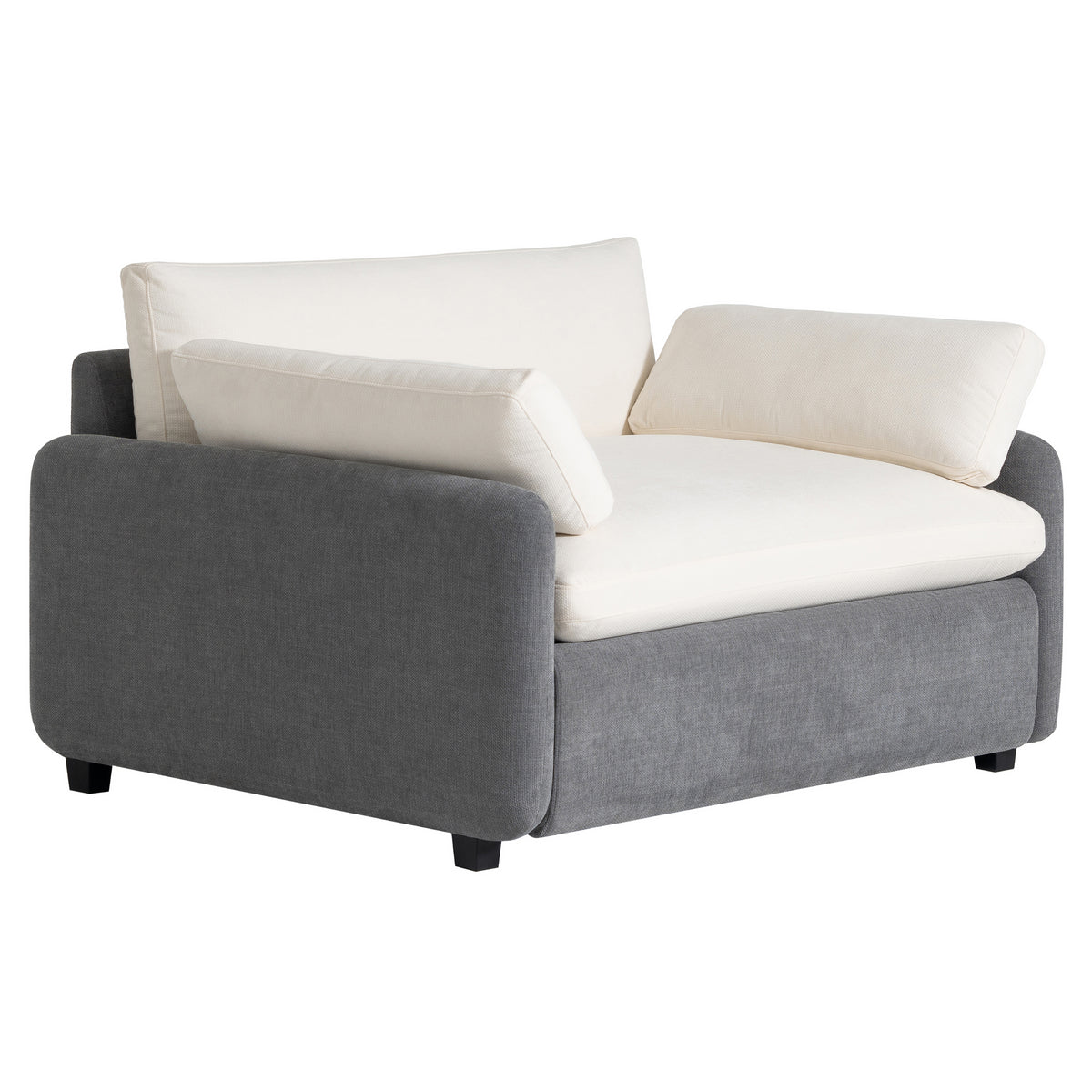 PopNest Armchair – Oversized Lounge Chair with Pillows