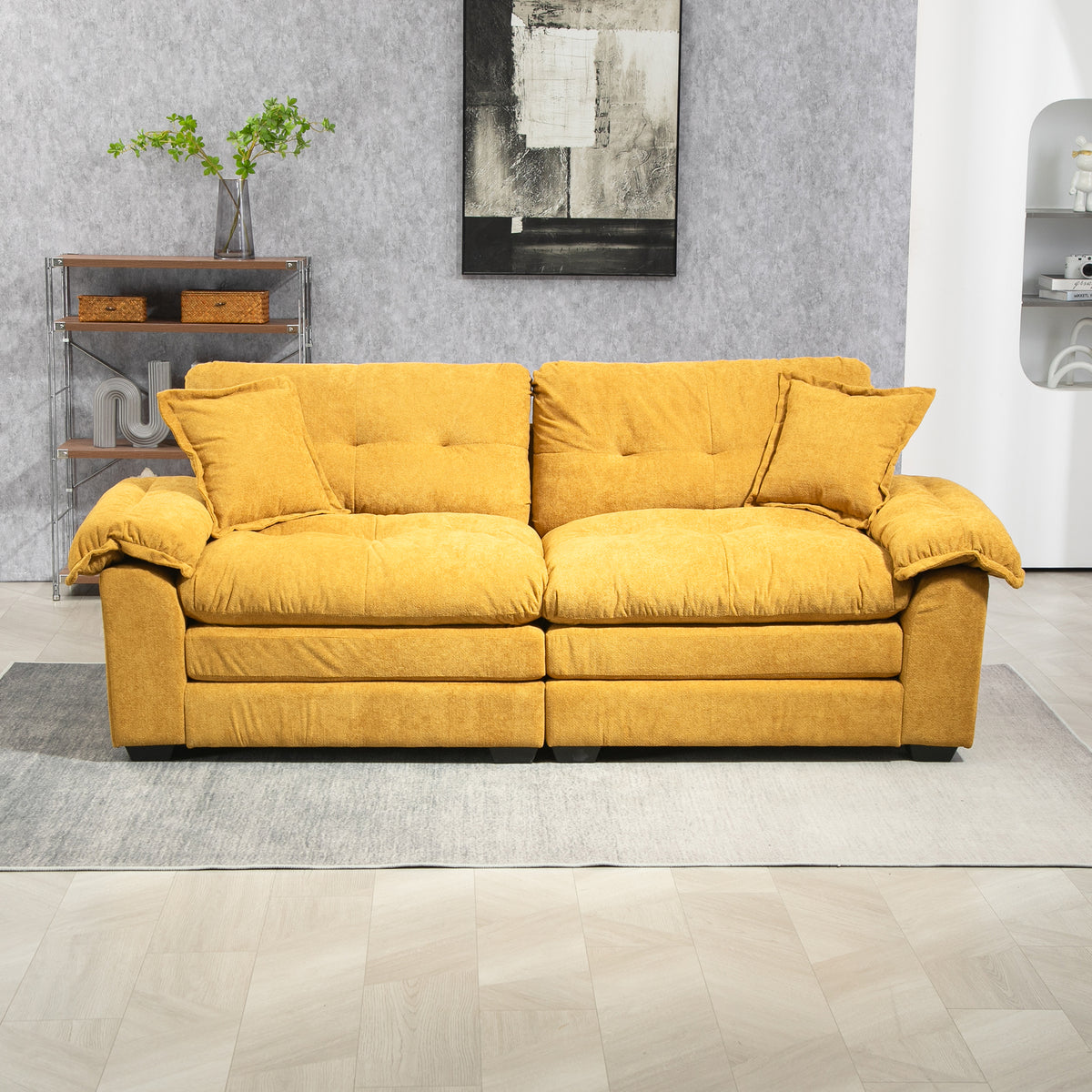 DriftNest Chenille Sofa
