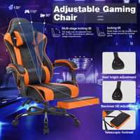 Arelva Pro Gaming Chair – 7 Colors, Footrest & 135° Recline