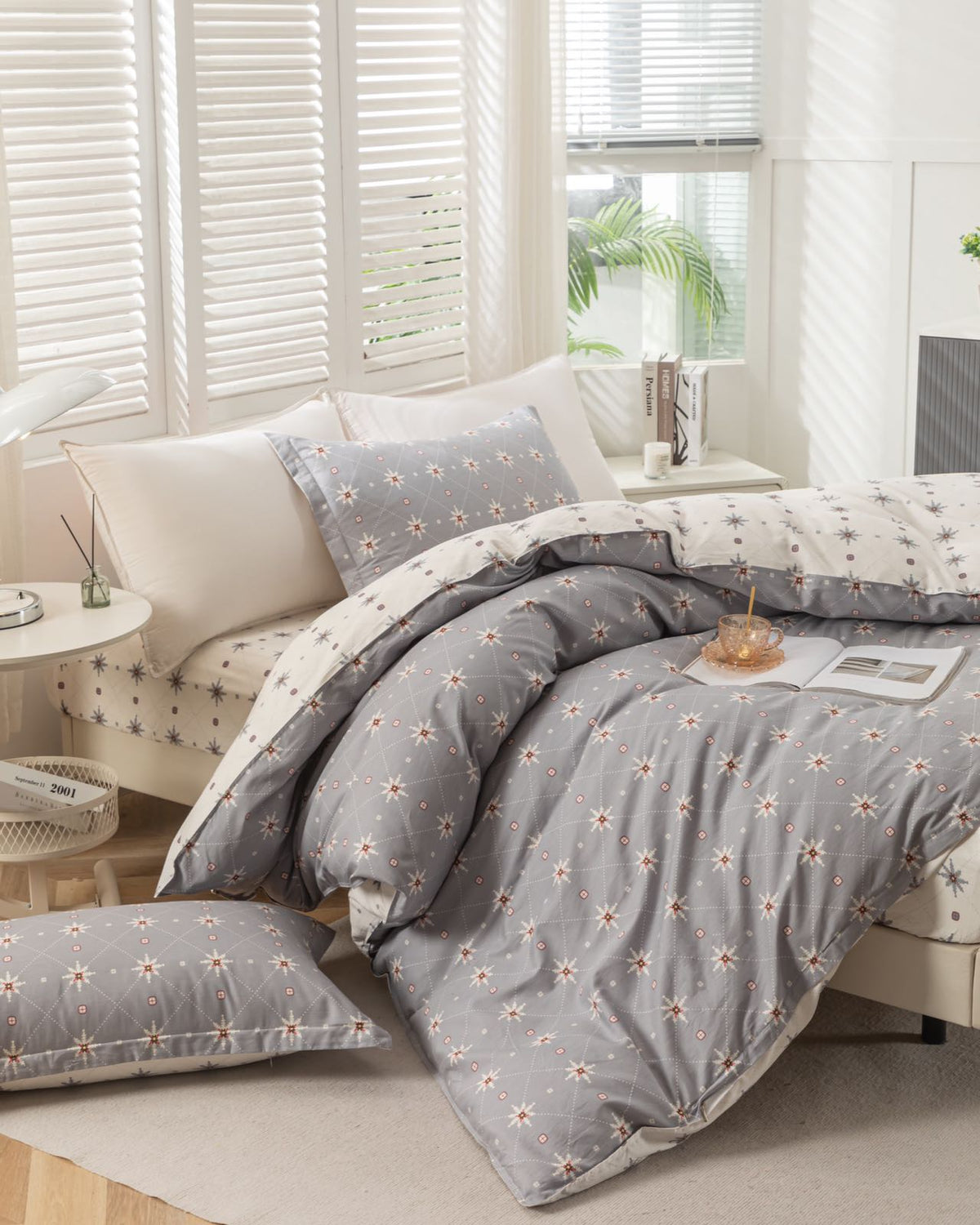 “StarThread” Twilight Cotton Bedding Set – TwinXL 3-Piece