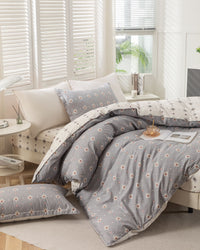 “StarThread” Twilight Cotton Bedding Set – TwinXL 3-Piece
