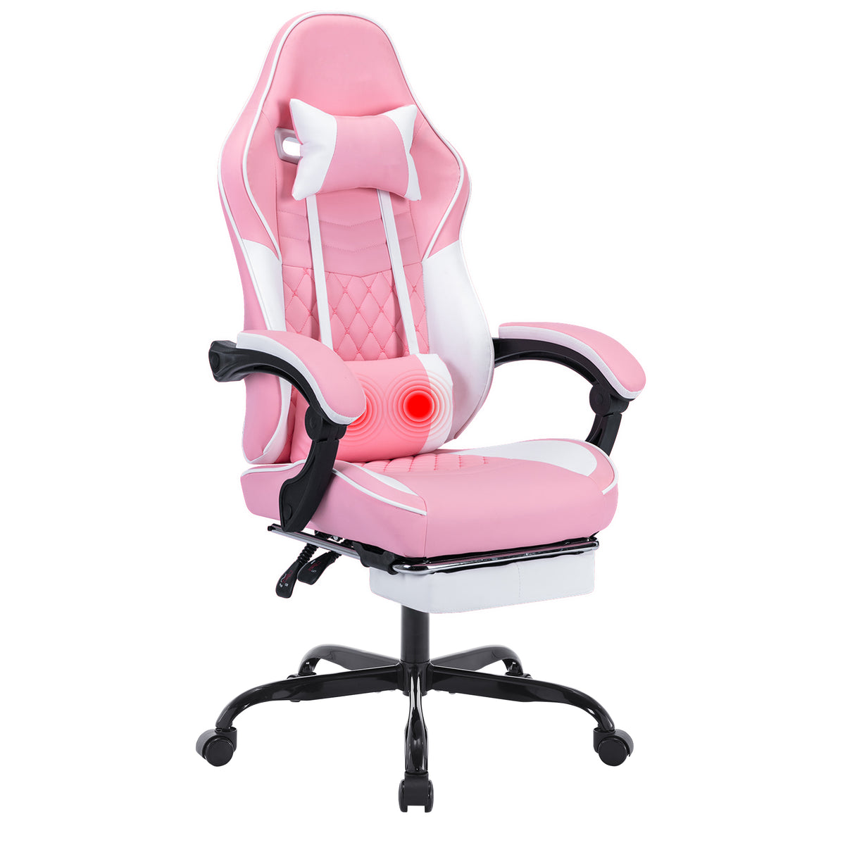 Arelva Pro Gaming Chair – 7 Colors, Footrest & 135° Recline