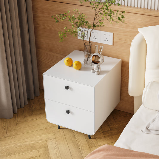 CoreBox Steel Nightstand – 2-Drawer Bedside Cabinet