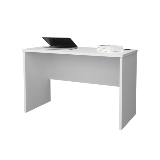 Rough Rock Minimalist Work Desk – White 47”