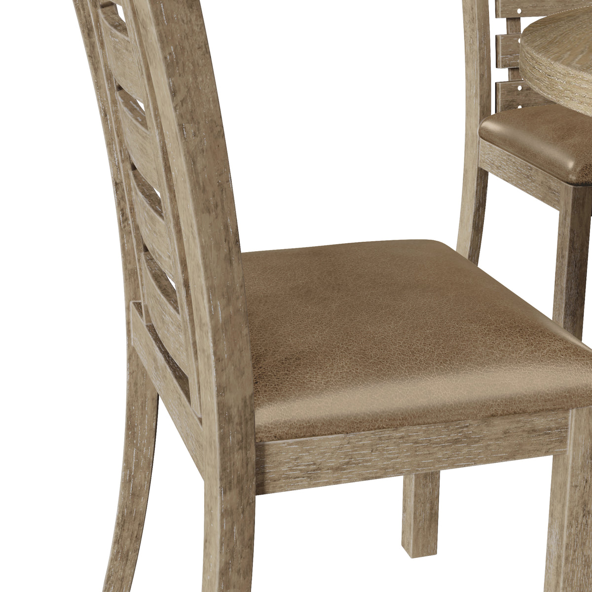 Woodnote Round Dining Set (5-Piece Rustic Edition)