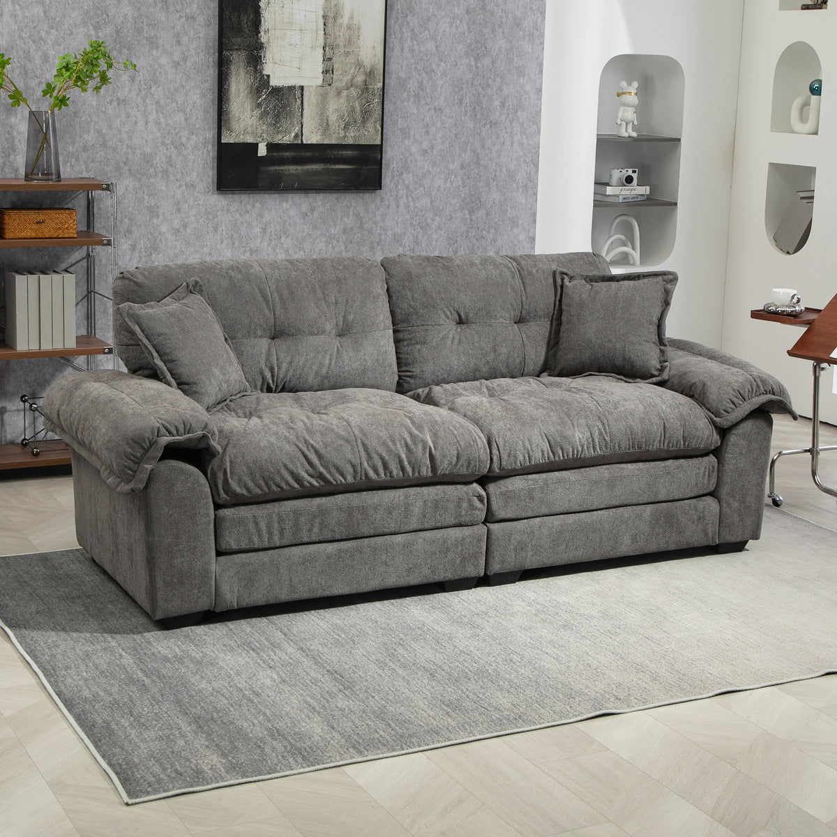 DriftNest Chenille Sofa