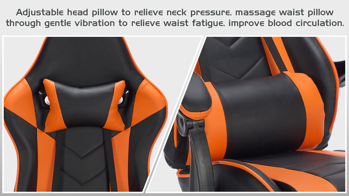 Arelva Pro Gaming Chair – 7 Colors, Footrest & 135° Recline