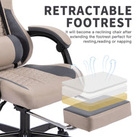 Arelva Pro Gaming Chair – 7 Colors, Footrest & 135° Recline