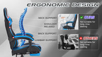 Arelva Pro Gaming Chair – 7 Colors, Footrest & 135° Recline