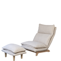 NestEase Recliner Chair – Foldable Lounge with Ottoman