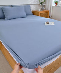 “ToneWeave” Washed Cotton Duvet Queen Set