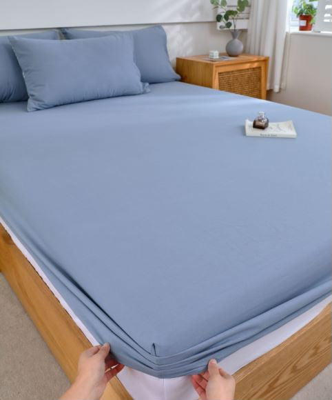 “ToneWeave” Washed Cotton Duvet Queen Set